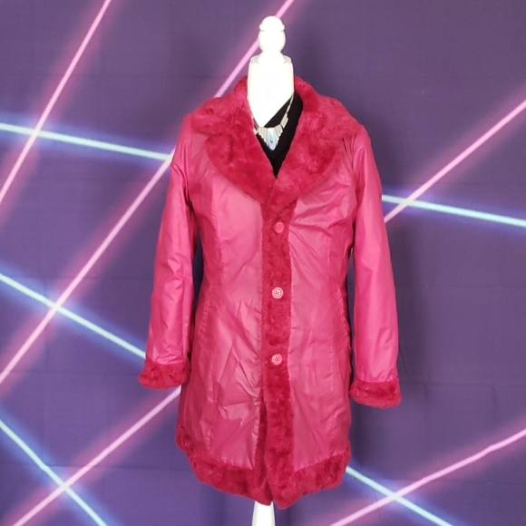 ⚡Contempo⚡Vintage 90s FULLY REVERSABLE Coat - Picture 3 of 8